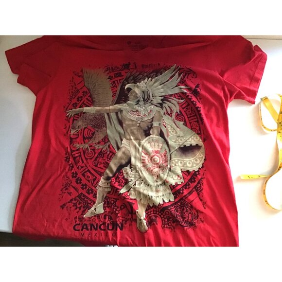 MAYAN VILLAGE-MENS TIEDYE SHORT SLEEVE ORGANIC COTTON GRAPHIC T-SHIRT SIZE LARGE - Picture 6 of 7